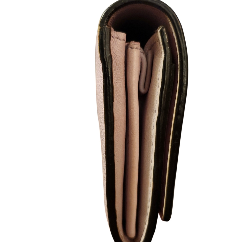 Fendi Blush Leather Wallet with Gold Detail - Picture 10 of 14